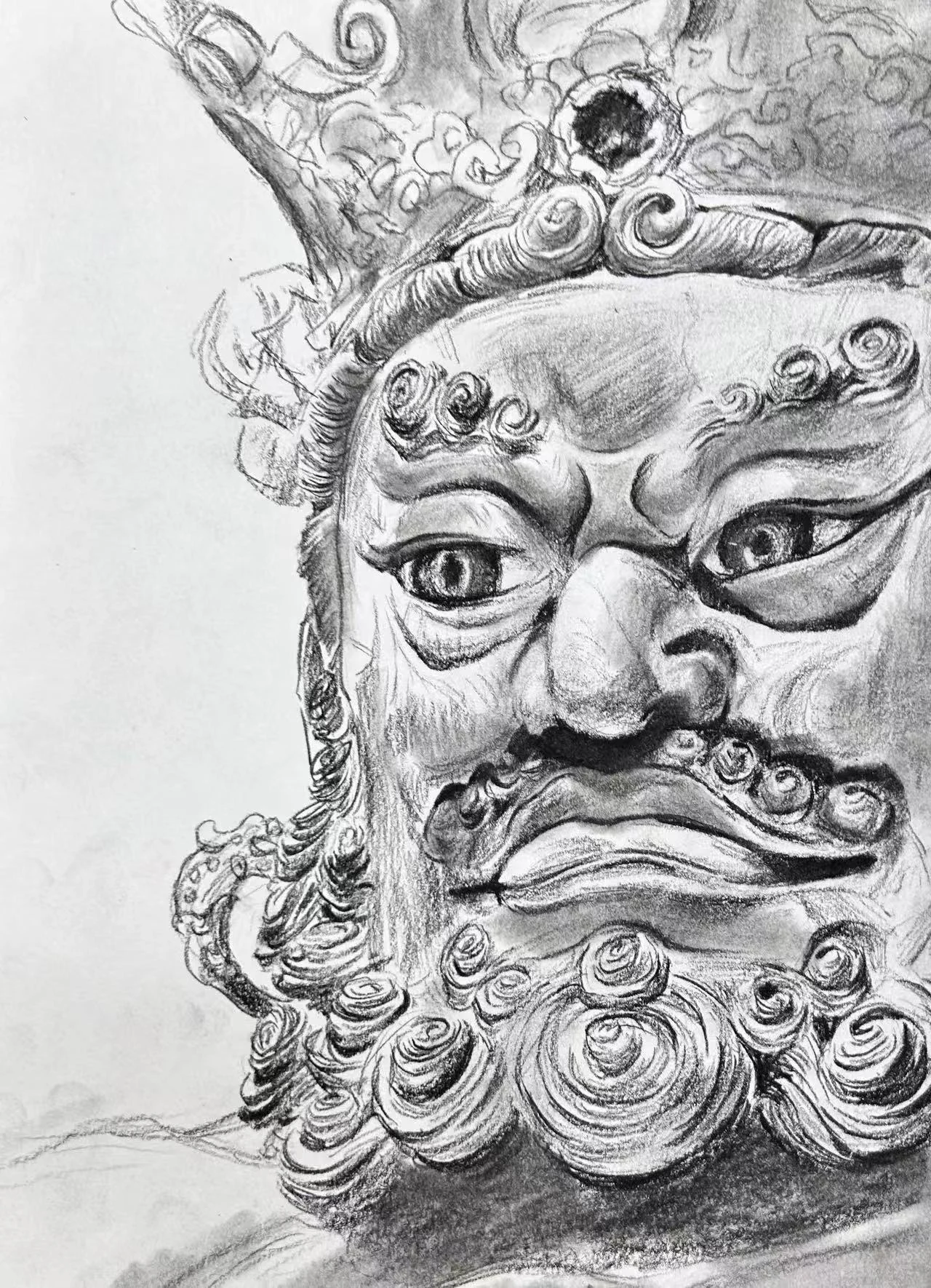 威严之美 · 头像素描